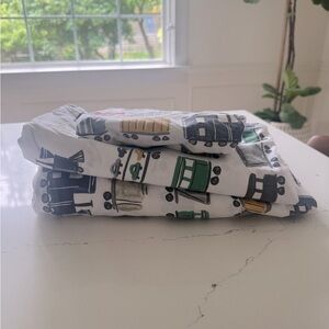 Pottery barn kids Train TWIN sheets set